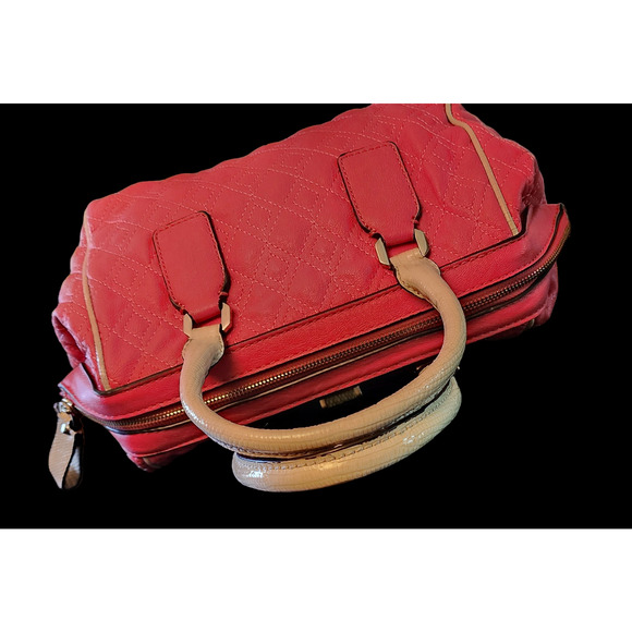 Guess Passion Pink quilted bow carry-all satchel bag - Picture 8 of 8